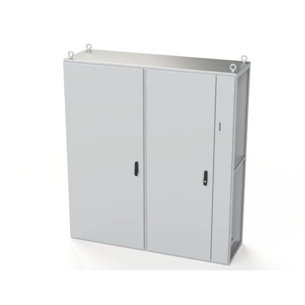 Saginaw Control & Engineering 3 Point Latch with Coinproof/Padlocking Swing Handle Electrical Enclosures, 78.74 in H, 22 in D SCE-TD201806LG - main